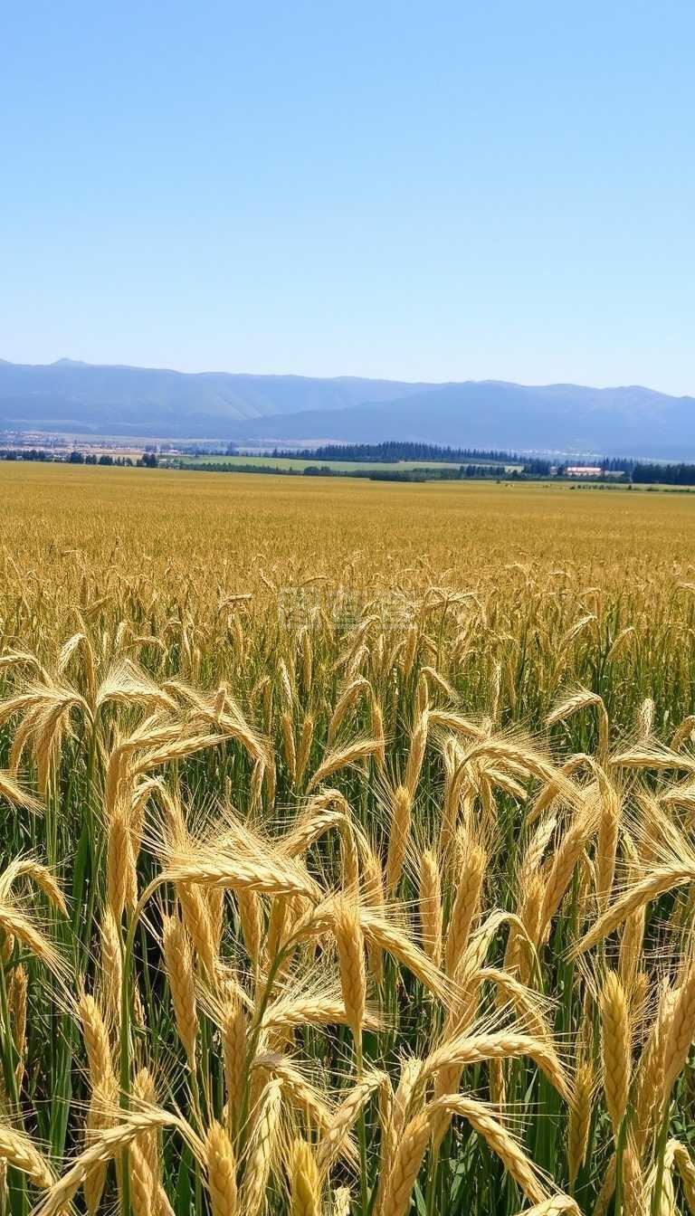 加州一号公路旁的黄金画卷 太平洋沿岸的谷类作物